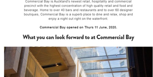 Commercial Bay - Media Links